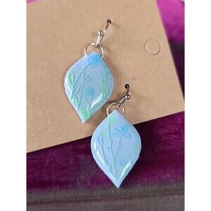 Polymer Clay Floral Dangling Earrings New